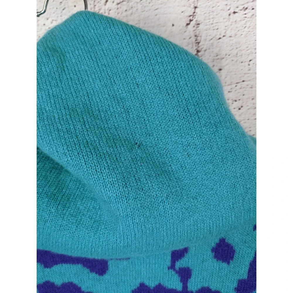 Free People 100% Cashmere Flowwr Hoodie Sweater Teal Purple XS OB1458945